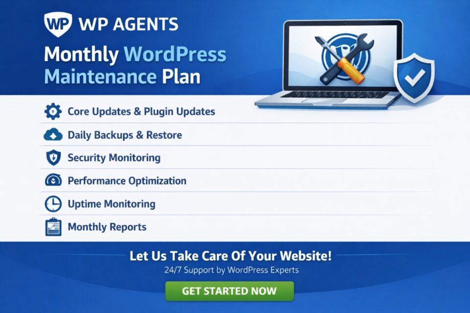 WP Agents WordPress Maintenance Plan